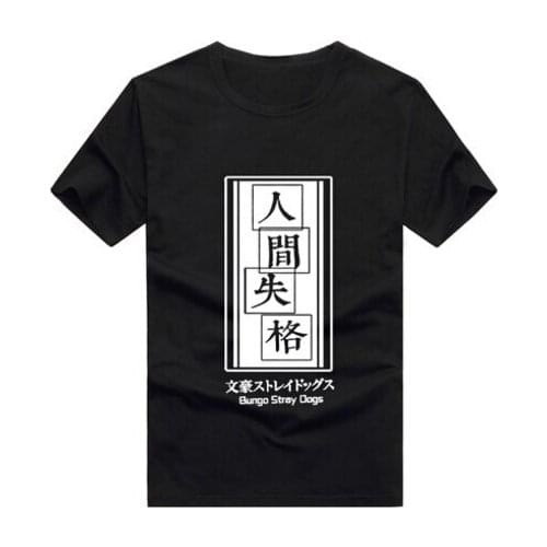 Anime Bungo Stray Dogs Cosplay T-shirt Atsushi Nakajima Osamu Dazai Men t-shirt Woemen Summer Short-sleeve Cotton Tees Tops