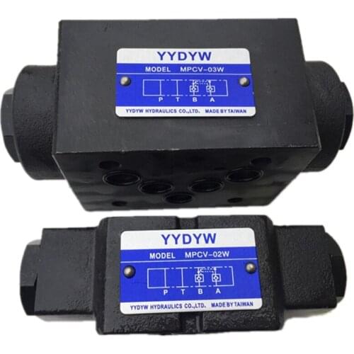 MPCV -02A Valves Modular Pilot Operated Check Valves MPCV-02W Throttle with Check Modular Valves