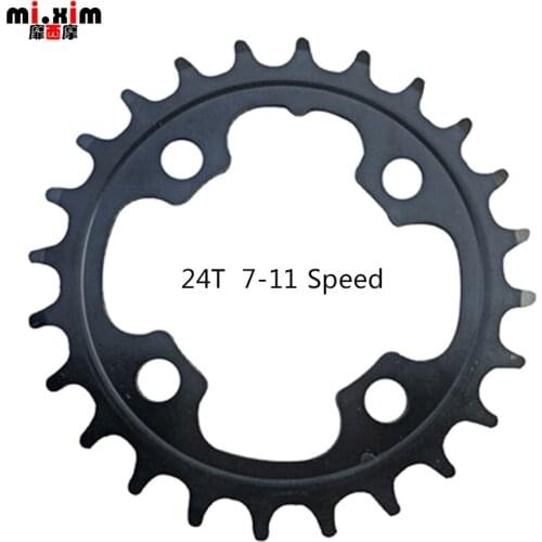 Mi.Xim 24T 38T Bike Disc Crankset Bicycle Repair Parts Chain wheel Teeth Plate Double Disc BCD64mm For 7-11Speed