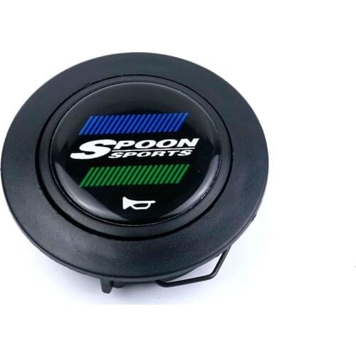 New Spoon Sport Steering Wheel Horn Button Racing Horn Switch Push Cover