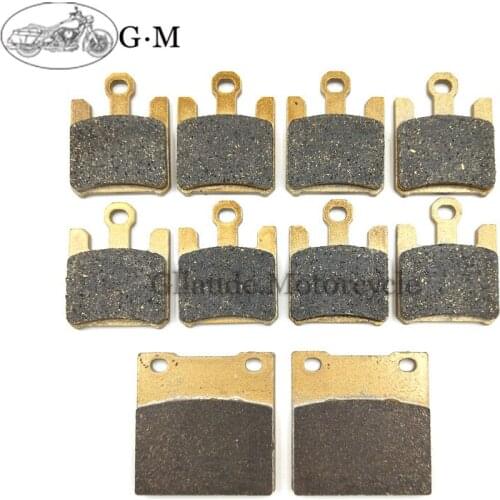 Motorcycle Front / Rear Brake Pads For Kawasaki ZX-12R ZX12R ZX1200 2004-2006 copper fiber High quality