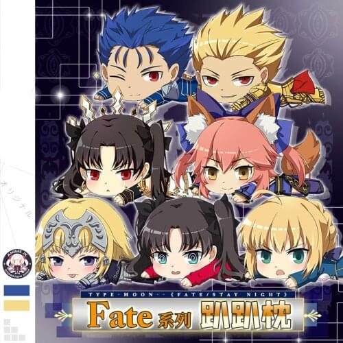 Anime Fate/Grand Order Double-sided Printing Pillow Joan of Arc Altria Tamamo no Mae Plush Pillow Cute Dolls Sofa Cushions Toy