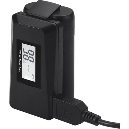 Portable Digital Display USB Charger for Mavic Mini Smart Battery Capacity Display Charger for DJI Mavic Mini Drone Accessories