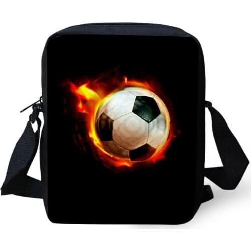 Burning Soccerly Messenger Bags Women Casual Small Handbags Kids Boys Mini Cross-body Bag Shoulder Bag Bolsa Mujer