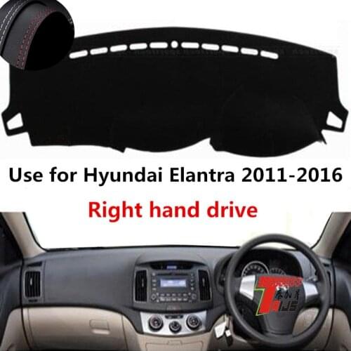 TAIJS Factory Anti UV Casual Leather Car Dashboard Cover For Hyundai Elantra 2011 2012 2013 2014 2015 2016 Right hand drive