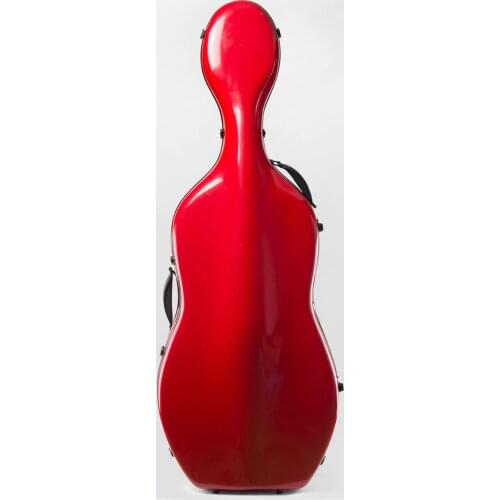 Good quality cello case 4/4 cello case carbon fiber cello hard case 3.6kg pure red color