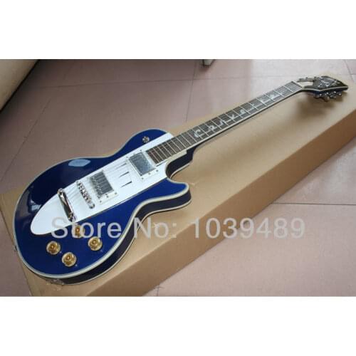 Bright white blue 1960 Corvette custom shop guitar guitar inventory for free shipping