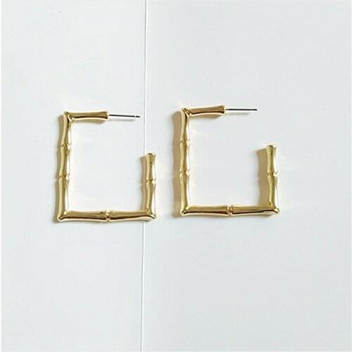 10 pair/ lot fashion jewelry metal bamboo earrings