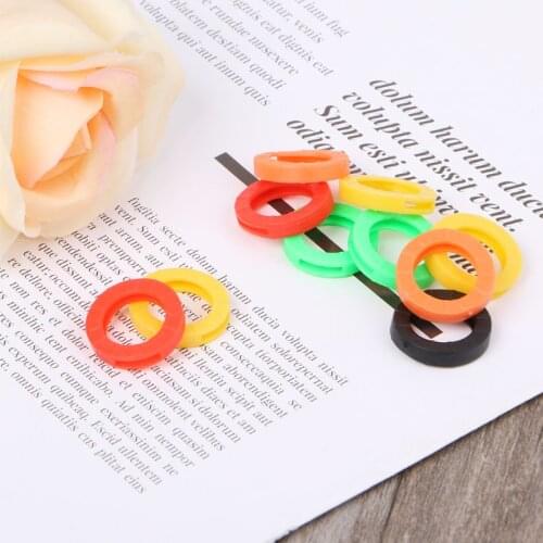 10Pcs Bright Colors Hollow Silicone Key Cap Covers Topper Keyring Key Rings Car House Key Case