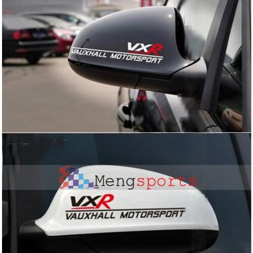 100pcs 50 pair For VXR MOTOSPROT Rearview mirror Door Handle Black White Car Styling Sticker Car Emblem Badges 180mm