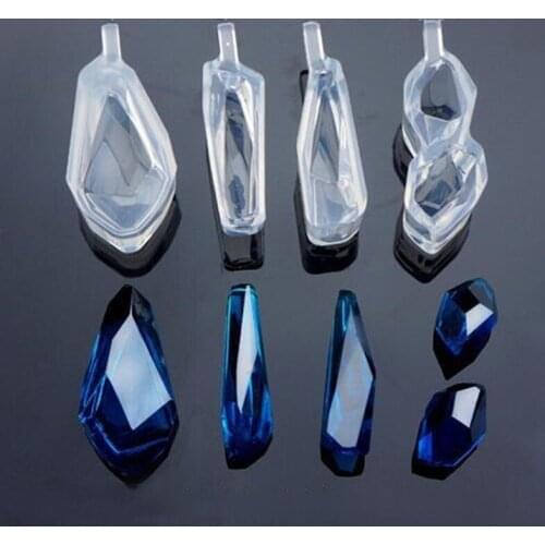 4pieces/set Irregular stone pendant Silicone Mold Resin Silicone Mould handmade DIY Jewelry Making epoxy resin molds