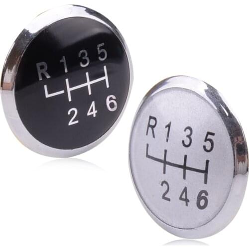 6 Speed Gear Stick Knob BadgeTrim Cover Cap Emblem fit for VW Transporter T5 T5.1 2003 2004 2005 2006 2007 2008 2009 2010