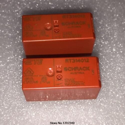 Free Shipping 100% new original relay 20pcs/lot SCHRACK power relay RT314012 12V 8PIN 16A