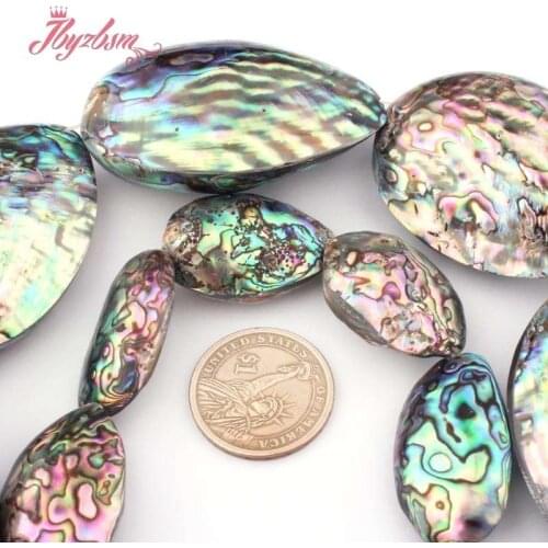 18x33,40x50mm Large Irregular Shape Abalone Shell Natural Stone Beads For DIY Necklace Bracelet Jewelry Making 15"Free Shipping