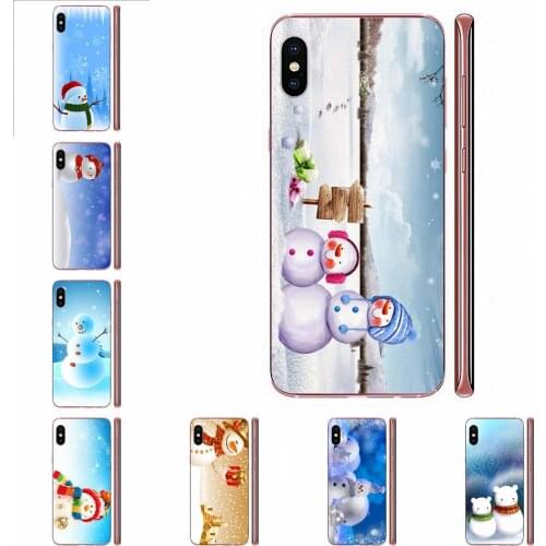 Snowman Lovely Cartoon TPU Printing For HTC Desire 530 626 628 630 816 820 830 One A9 M7 M8 M9 M10 E9 U11 U12 Life Plus