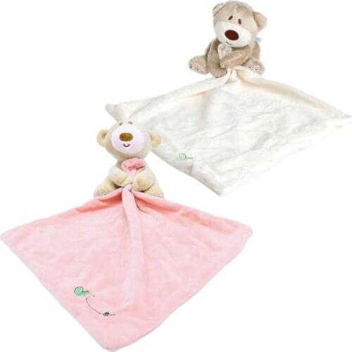 Baby Kids Comforter Washable Blanket Teddy Bear Soft Smooth Toy Plush Stuffed F3ME