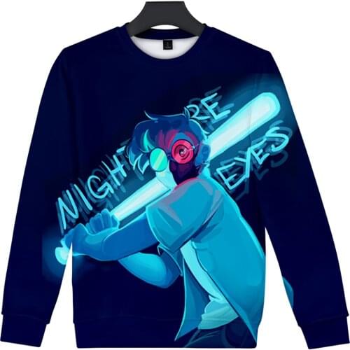 Ranboo Spring Hot 3D Round Neck Hoodie Trend Pattern Printed Harajuku Comfortable Cotton Hoodie Unisex O-Neck Hoody Tops