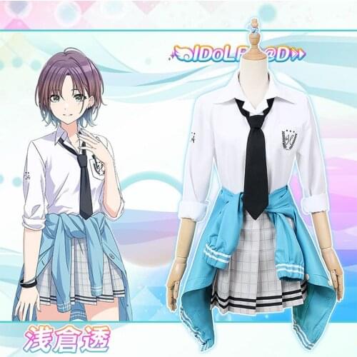 IDOLM@STER Asakura Tooru Cosplay Costume SHINY COLORS Anime noctchill Dresses Christmas Halloween Free shipping CG873