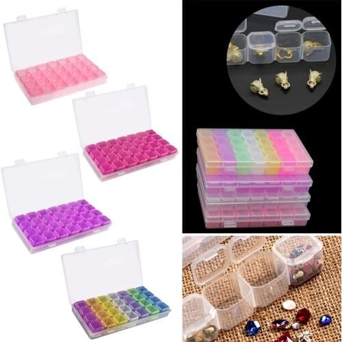 28 Grids Pill Box Holder Medicine Box Organizer Storage Case Container Case Pill Box Splitters Jewelry Storage