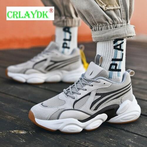 CRLAYDK Men Sneakers Leisure Increased Breathable Running Fashion Sports Shoes Casual Highway Boys High Top Zapatillas Hombre