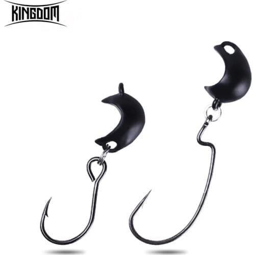 Kingdom Crank Jig Head Hooks fishing single hook High Quality Tackle Lead Head Jig Lure Hard Bait Soft Worm Jig Hook For Fishing