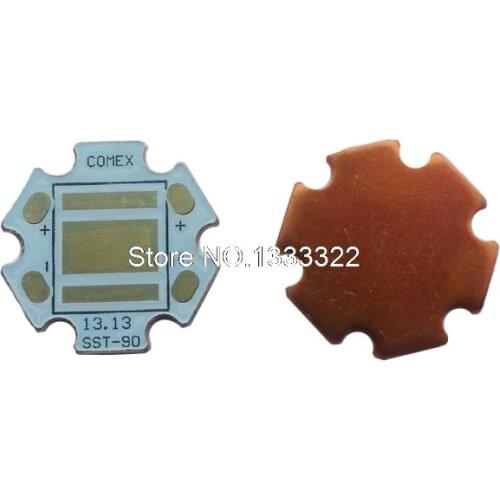 2 pieces 20mm x 20mm x 1.5mm Copper Base Board for Luminus SST-90 led MT-G2 LED cooling Copper board