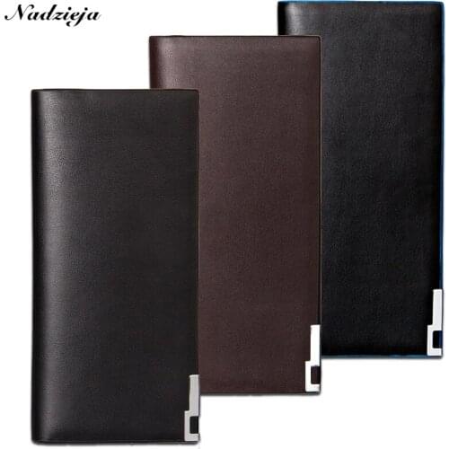 Baellerry Mens Wallet Card Holder Coin Purse Money Pocket Pochette Clutch Bag Passport Cover PU Leather Purse Men Wallets