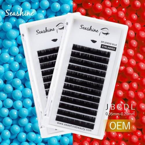 Seashine Eyelashes Faux-Mink Lash-Extension Makeup False-Eyelashes B C D L Curl Individual-Eyelashes Eyelashes-Extension