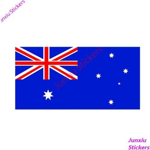 Cover Scratches Car Sticker Australian Aus National Flag Creative Decals for Bumper Window Bodywork Exterior Decor KK16*8cm