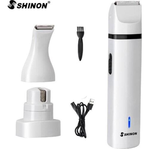 Rechargeable pet trimmer pet clipper 3 in 1 dog cat trimmer Shaving foot hair trimmer nail grinding mini size