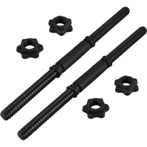 Dumbbell Bars for Exercise Collars Weight Lifting Standard Adjustable Threaded Non Slip Dumbbell Handles