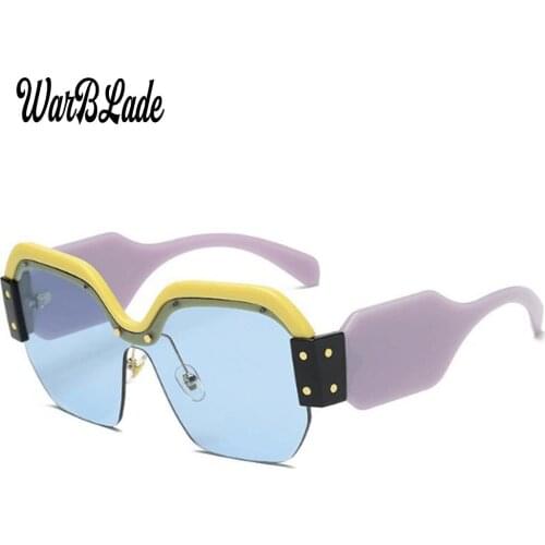 2020 New Square Sunglasses Women Brand Designer Oversized Vintage Female Sunglasses Fashion Shades UV400 SMU09S WarBLade