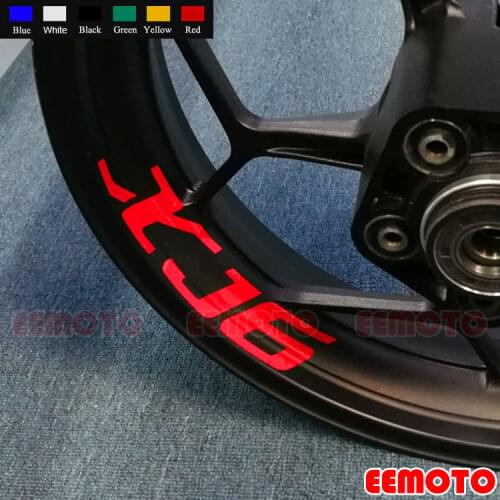 8 X Custom Iner Rims Decals Wheels Reflective Stickers Stripes Waterproof Motorcycle Motor Bike For YAMAHA XJ6 XJ 6
