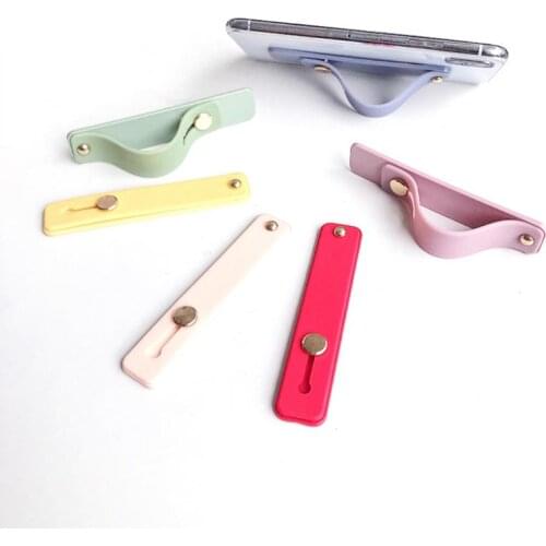Universal Silicone Wristband Ring Grip Phone Holder Plain Push-Pull Sticker Hand Strap Phone Holder Suitable For All Smartphones