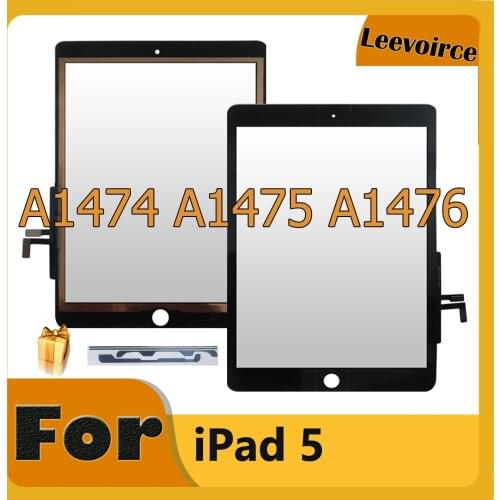 For iPad Air 1 iPad 5 LCD Outer Touch Screen Digitizer Front Sensor Glass Touch Panel Replace A1474 A1475 A1476 Free Shipping