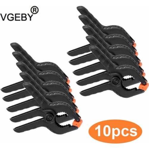 10pcs 2inch Spring Clamp Woodworking Tools Plastic Nylon Clamps for Woodworking Spring Clip Photo Studio Background