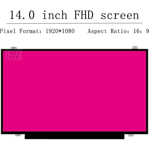 14" Slim LED matrix For HP Elitebook 840 G1/840 G3/840 G4/848 G4/840 G2 laptop lcd screen panel 1920*1080 30 pins EDP Non Touch