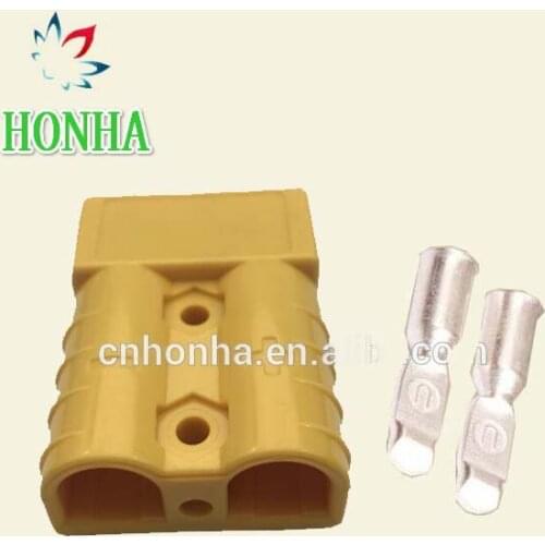 647845-8 yellow Power connector AMP TE Connector Housings 50A 2 pin SMH connector