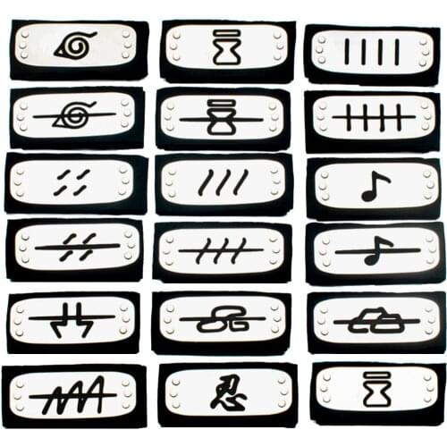 Anime Figures Naruto Accessories Headbands Guard Ninja Uzumaki NARUTO Hatake Kakashi Head Belt Cosplay Props Kids Toys Cool Gift