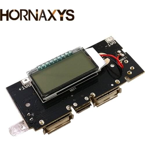 Automatic Protection! Dual USB 5V 1A 2.1A Mobile Power Bank 18650 Lithium Battery Charger Board Digital LCD Charging Module