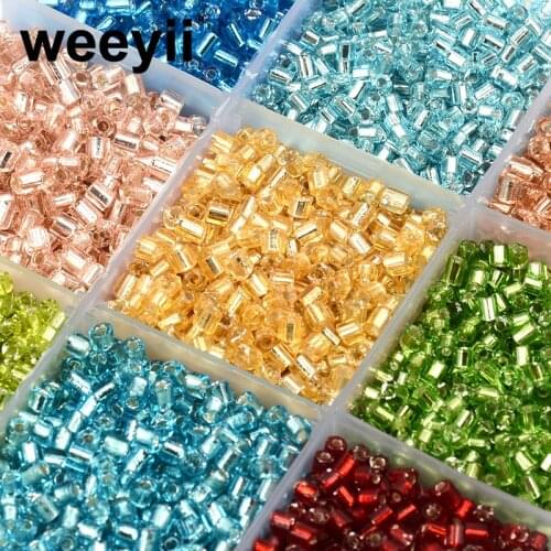 3MM Silver Lined H Czech Glass Beads Seed Beads For Jewelry Making Kralen Charms Bead Spacer Beads DIY Seed Beads Czech 8/0