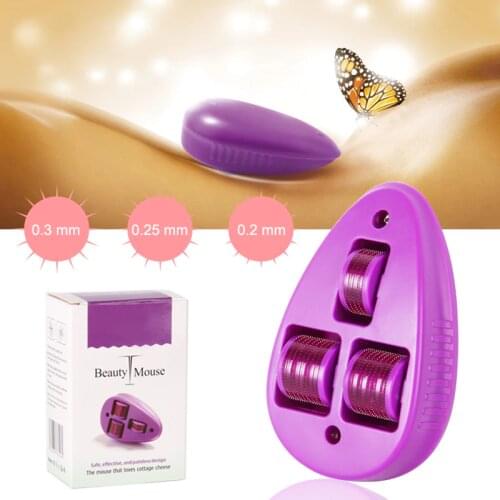 DARSONVAL micro needles derma roller beauty mouse titanium mezoroller microneedle machine for skin care and body treatment