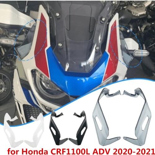 Windshield Side WindScreen Airflow Panel Wind Deflectors for Honda CRF1100L CRF 1100L ADV 2020-2021 Motorcycle Accessories
