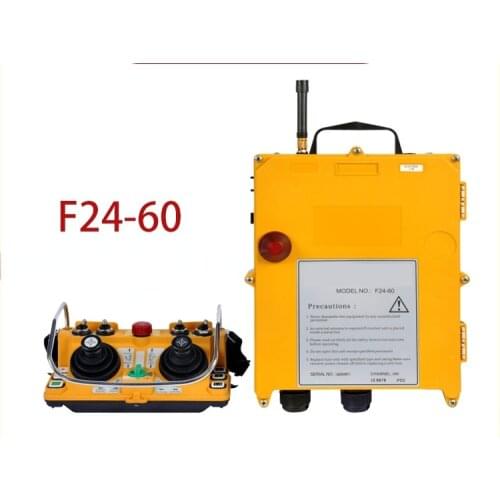 F24-60 Rocker Wireless Remote Control Tower Crane Remote Five-speed Gear Double Beam Crane