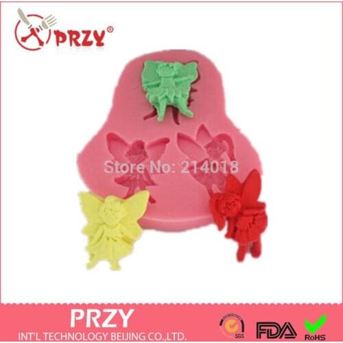 Fairy Chocolate Mold Fondant Cake Decoration Mold Flowers Molds 100% Food Grade Material Wholsales Modelling of Butterfly Moulds