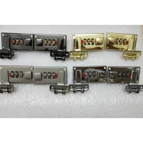 Luggage combination lock A4 leather case combination lock zinc alloy wooden box combination lock