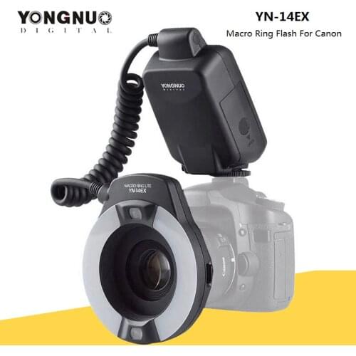 YongNuo YN-14EX YN14EX TTL Macro Ring Light Flash with Adapter Ring Speedlite for Canon DLSR 550D 650D 5Ds 5Dsr 760D 5D 750D 6D