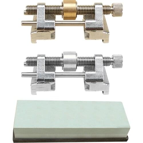 Stainless Steel Side Clamping Fixed Angle Honing Guide For Wood Chisel Planer Blade Flat Chisel Edge Sharpening Household Tools