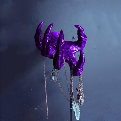 Witchs Hand Wall Hanging Statues Aesthetic Art Sculpture Resin Retro Wall Sculpture Figures Creative Retro Present Statue