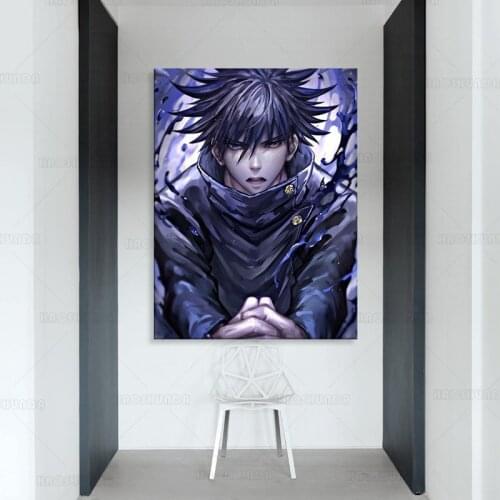 Wall Art Jujutsu Kaisen Pictures HD Printed Fushiguro Megumi Canvas Painting Home Decor Bedroom Background Modular Anime Poster